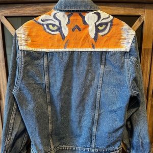 Vintage hand painted gap denim jacket